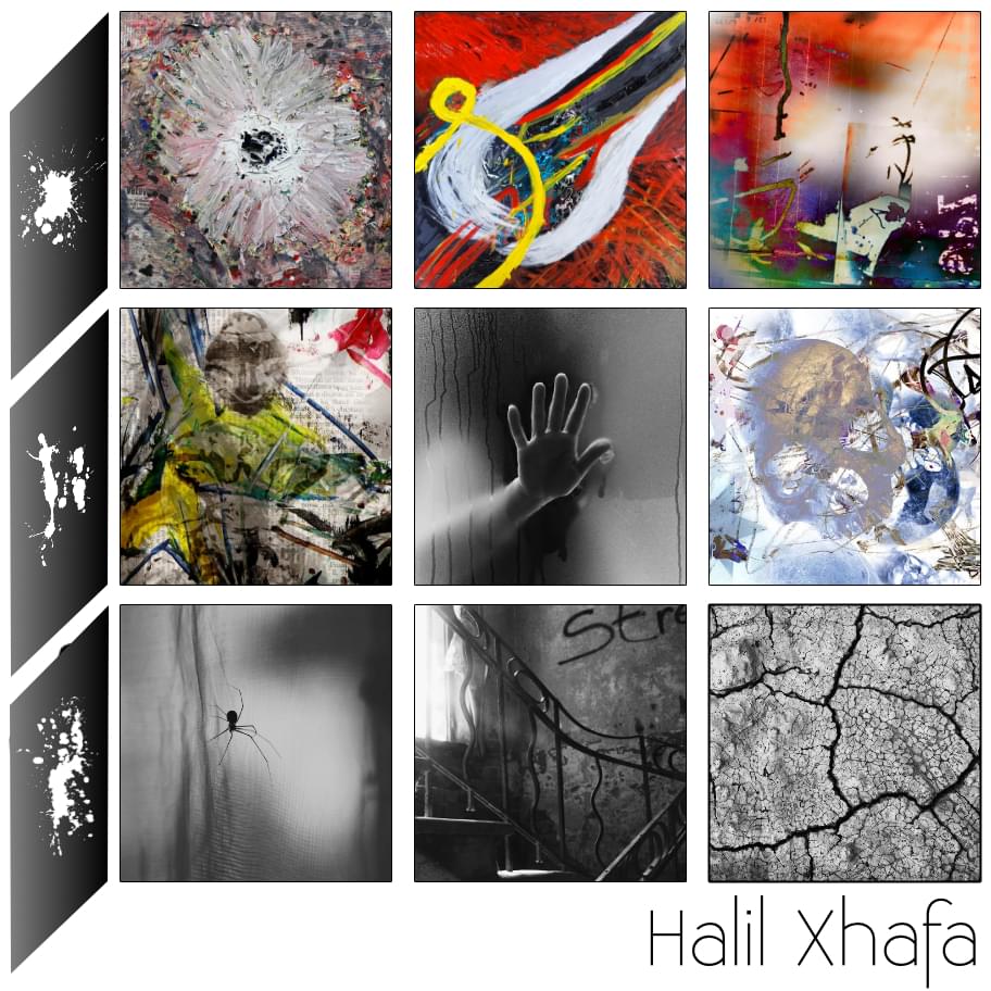 Artist Halil Xhafa Experimental Paintings