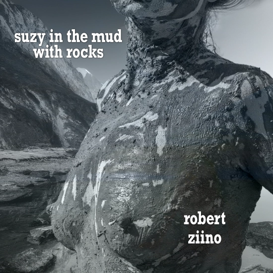 suzy in the mud with rocks